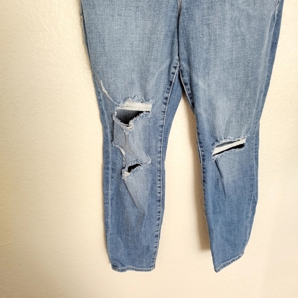 Good American Good Legs High Waist Ripped Crop Skinny Jeans Sz 10/30 - Picture 4 of 10